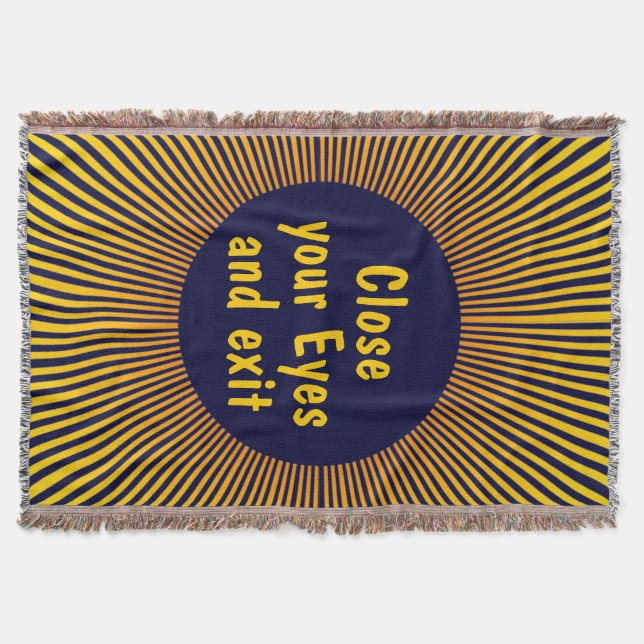 Your own Texts, Sayings and Wisdoms Throw Blanket (Front)
