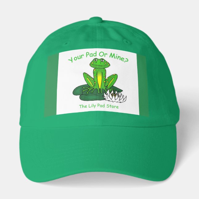 Your Pad or Mine - Bright Green Hat (Front)