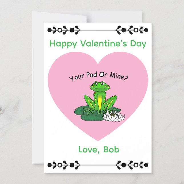 Your Pad or Mine? Magnetic Card (Front)