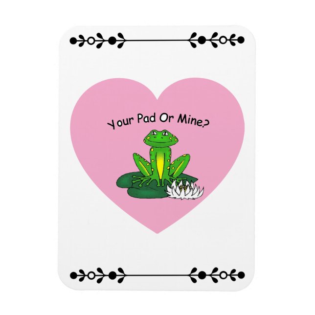 Your Pad Or Mine? Valentine's Day Magnet (Vertical)