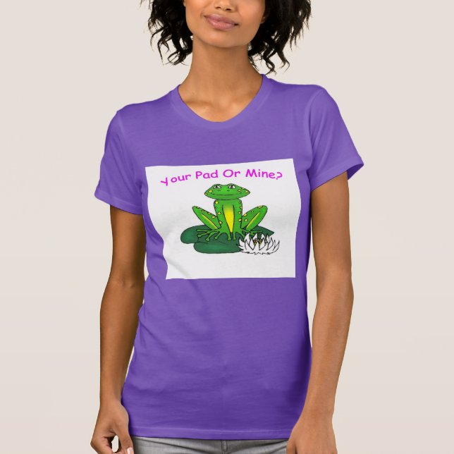 Your Pad or Mine Women's Purple T-Shirt (Front)