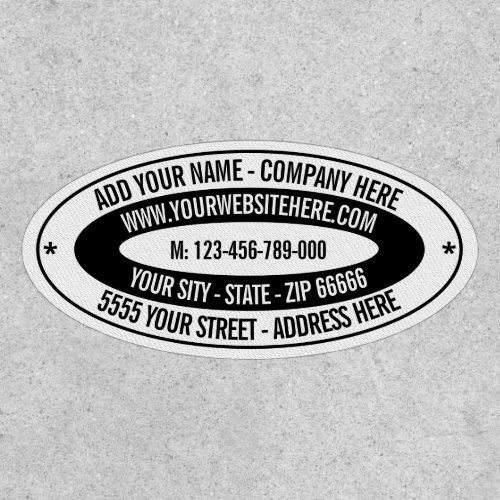Your Patch with Name Address Website Phone