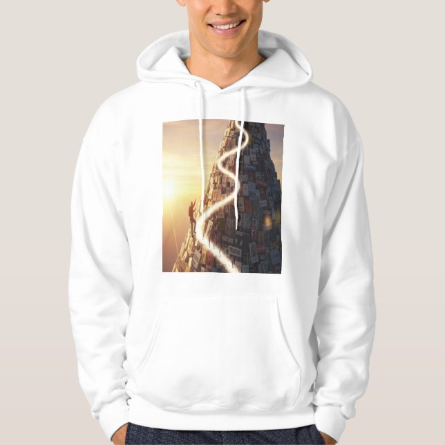 Your Path to Mastery: Climb Higher Today Hoodie (Front)