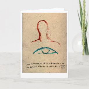 Your perception of me is a reflection of you. card