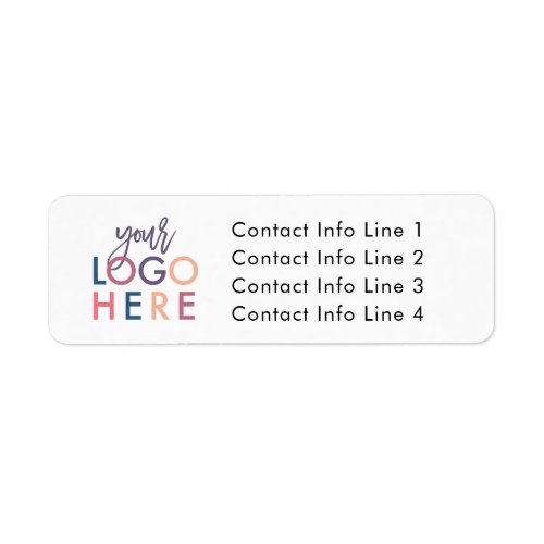 Your Personal Logo and Contact Info Return Address Label