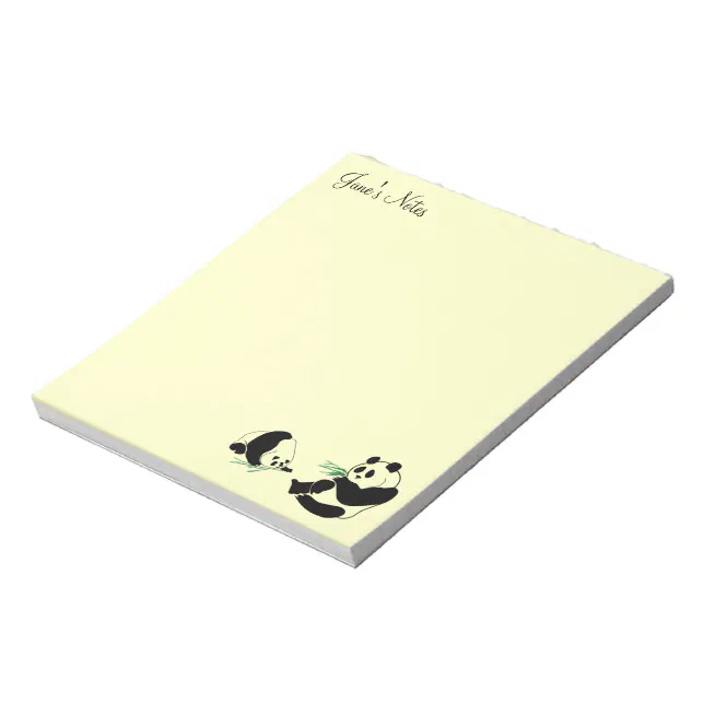 Your Personal Panda Notepad | Zazzle