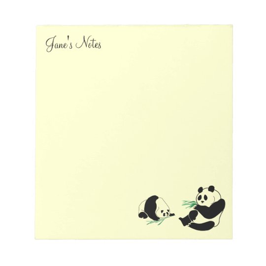 Your Personal Panda Notepad | Zazzle.com