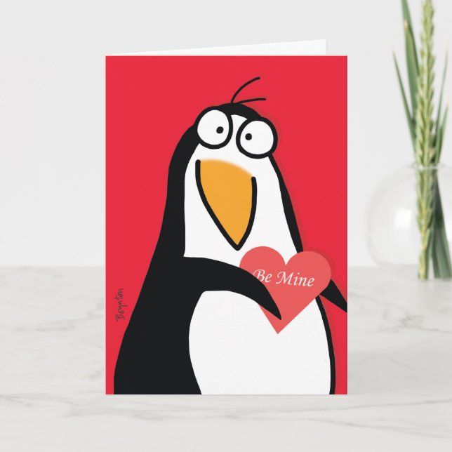 YOUR PERSONAL PENGUIN Valentines by Boynton Holiday Card (Front)