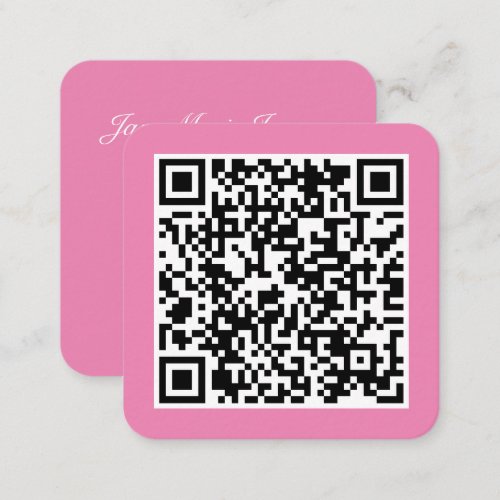 Your Personal QR Code Linked to Your URL  Square Business Card