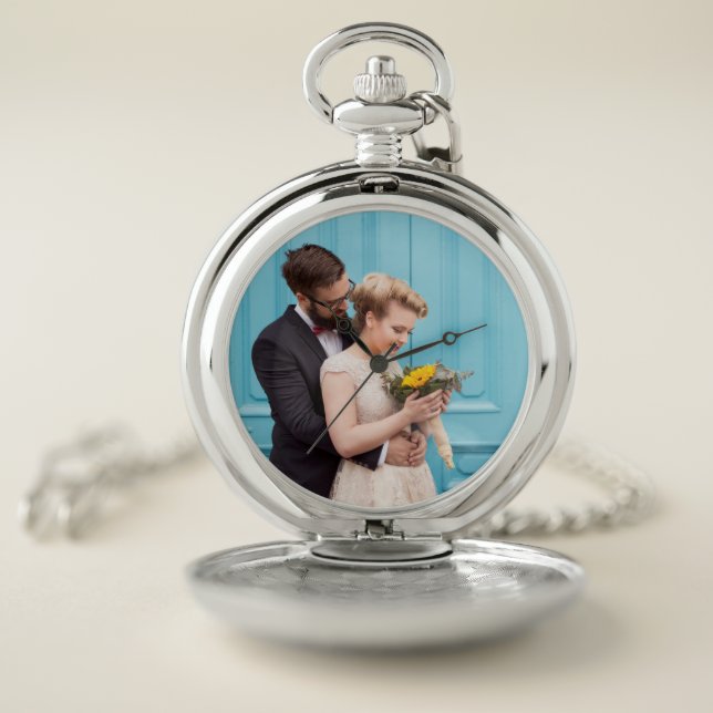 Your Personal Wedding Photo Pocket Watch (Inside)