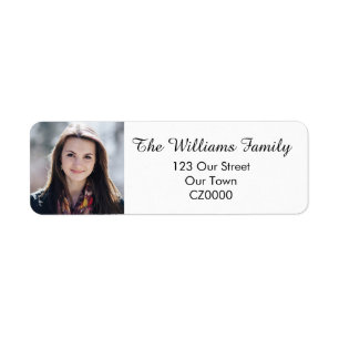 Your Personalised Graduate Photo Address Label