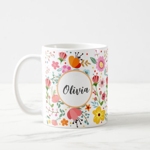 Your Personalized Floral Elegance mug
