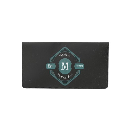 Your Personalized Logo Monogram or Business Name Checkbook Cover (Front)
