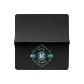 Your Personalized Logo Monogram or Business Name Checkbook Cover (Open)