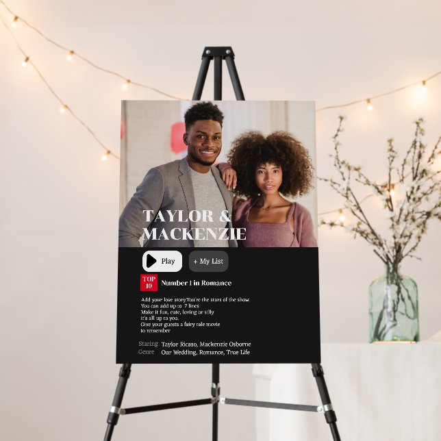 Your Personalized Movie Synopsis Photo Foam Board (In Situ (Stand))
