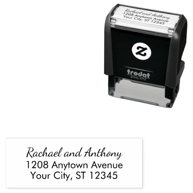 Your Personalized Name and Address Self-inking Stamp | Zazzle