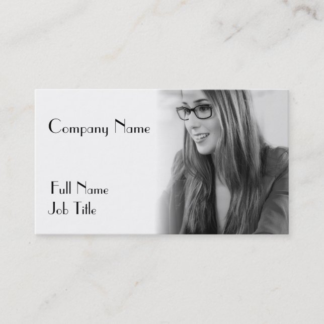 Your Personalized Photo Design Business Card (Front)
