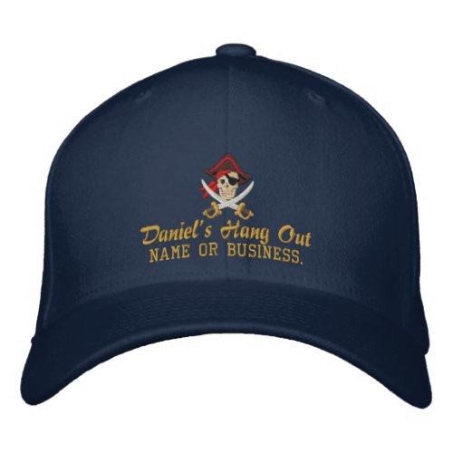 Your Personalized Pirate Embroidery Embroidered Baseball Hat