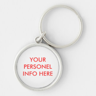 YOUR PERSONEL INFO HERE KEYCHAIN