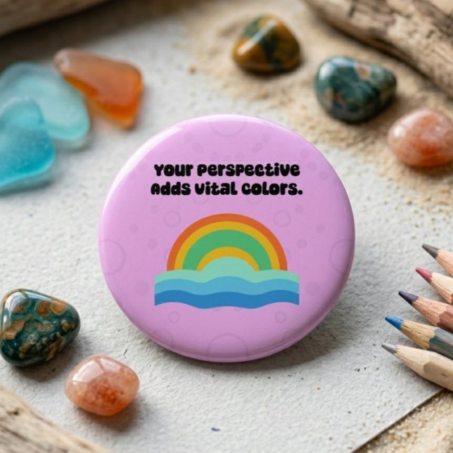 Your Perspective Adds Vital Colors Neurodiversity Button (Creator Uploaded)