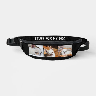 Your pet dog chihuahua custom photos collage text fanny pack