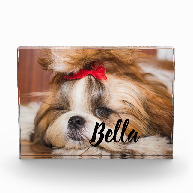 Your pet dog puppy custom photo and name (Front)