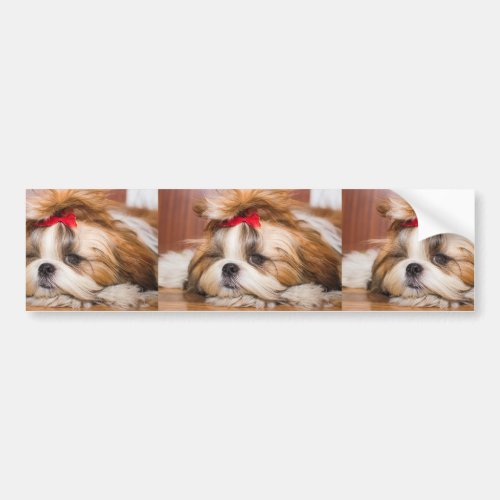 Your pet dog puppy custom photo bumper sticker
