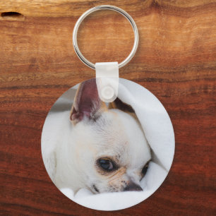 Your pet dog puppy custom photo chihuahua 2 sides keychain