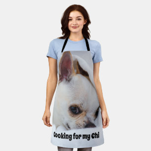 Your pet dog puppy custom photo chihuahua and text apron