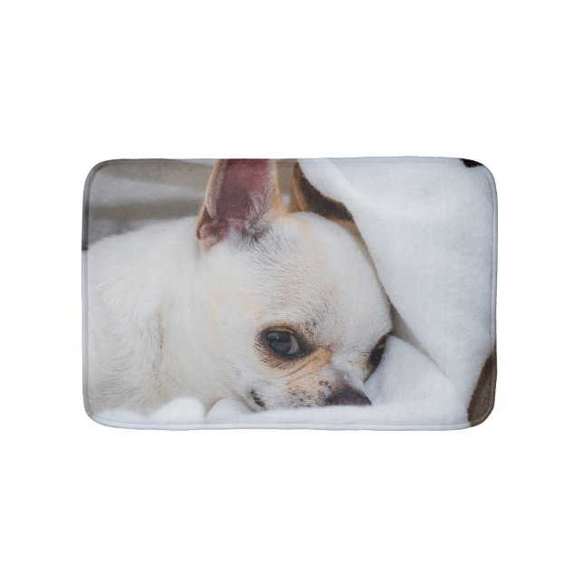 Your pet dog puppy custom photo chihuahua bath mat (Front)