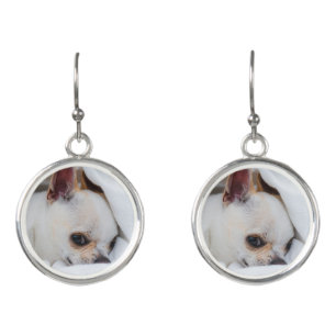 Your pet dog puppy custom photo chihuahua earrings