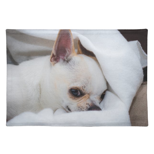 Your pet dog puppy custom photo chihuahua food mat (Front)