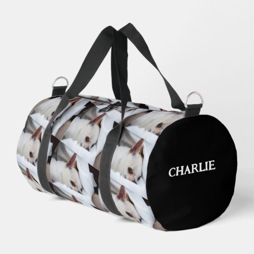 Your pet dog puppy custom photo chihuahua Gym Duffle Bag