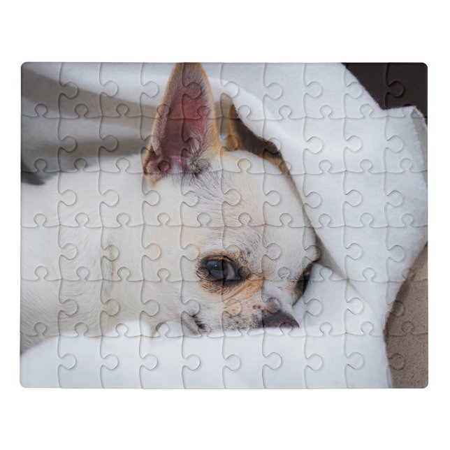 Your pet dog puppy custom photo chihuahua jigsaw puzzle (Puzzle Horizontal)