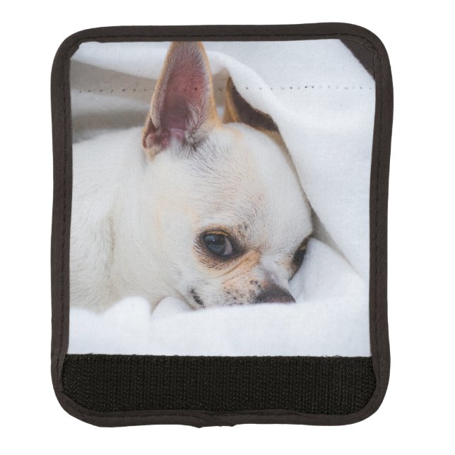 Your pet dog puppy custom photo chihuahua luggage handle wrap (Front)