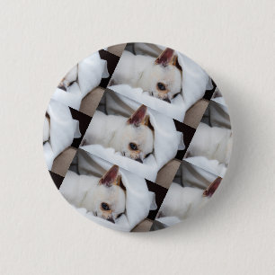 Your pet dog puppy custom photo chihuahua pattern button