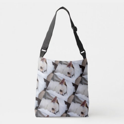Your pet dog puppy custom photo chihuahua pattern crossbody bag
