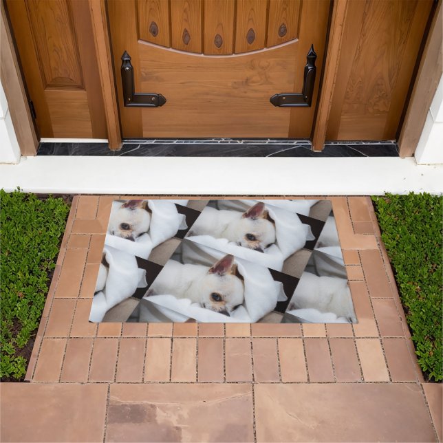 Your pet dog puppy custom photo chihuahua pattern doormat (Outdoor)