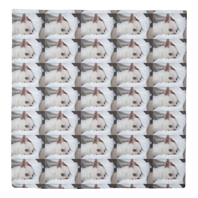 Your pet dog puppy custom photo chihuahua pattern duvet cover (Front)