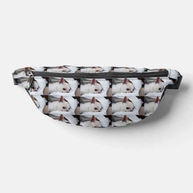 Your pet dog puppy custom photo chihuahua pattern fanny pack (Lay Down)