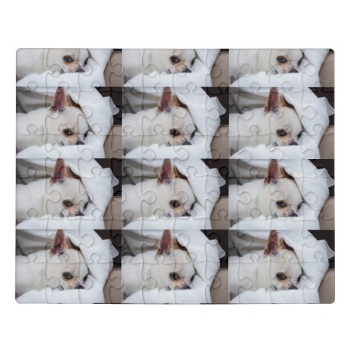 Your pet dog puppy custom photo chihuahua pattern jigsaw puzzle