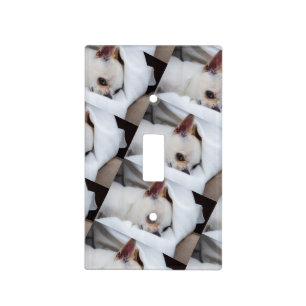 Your pet dog puppy custom photo chihuahua pattern light switch cover