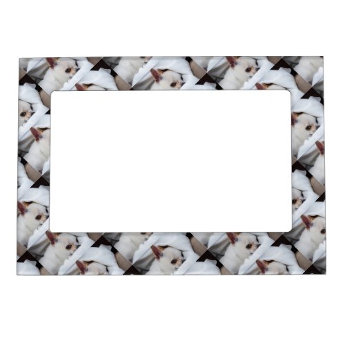 Your pet dog puppy custom photo chihuahua pattern magnetic frame