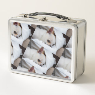 Your pet dog puppy custom photo chihuahua pattern metal lunch box