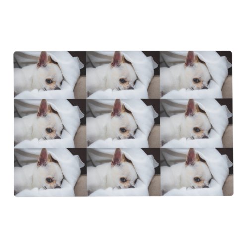 Your pet dog puppy custom photo chihuahua pattern placemat