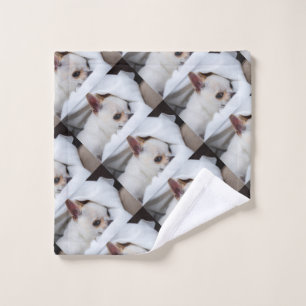 Your pet dog puppy custom photo chihuahua pattern wash cloth