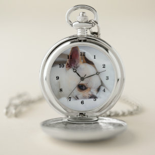 Your pet dog puppy custom photo chihuahua pocket watch