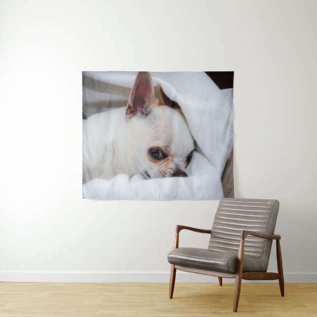Your pet dog puppy custom photo chihuahua tapestry (In Situ (Horizontal))
