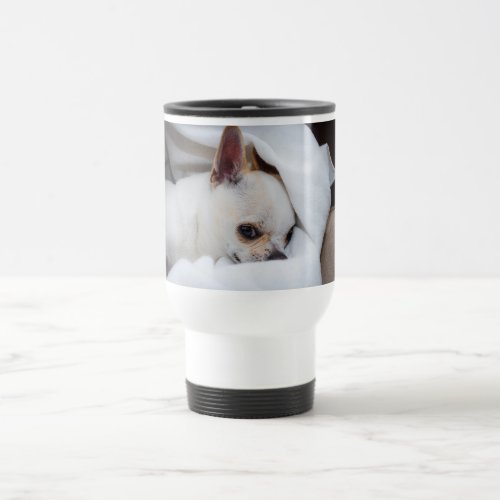 Your pet dog puppy custom photo chihuahua travel mug