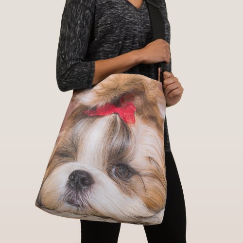 Your pet dog puppy custom photo crossbody bag